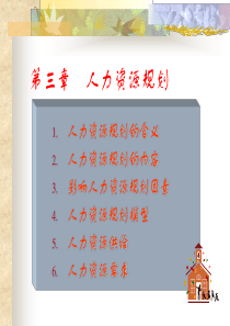 人力资源管理第3章（PPT 19页）