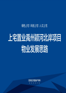 上宅置业禹州颖河北岸人文住宅项目物业发展思路报告PPT(186页)