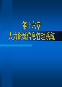 17人力资源信息管理系统(1)