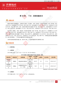 世联：杭州XXXX年第46周房地产市场周报