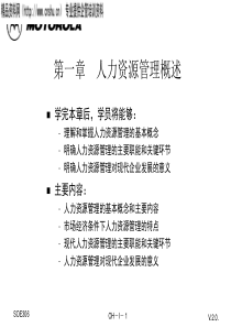 摩托罗拉--人力资源管理