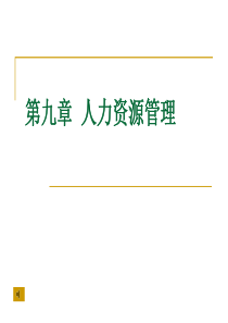 第九章人力资源管理