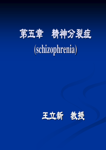 第5章精神分裂症(schizophrenia)