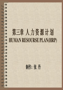 第三章人力资源计划HUMANRESOURSEPLAN(