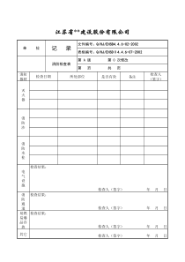 37、消防检查表