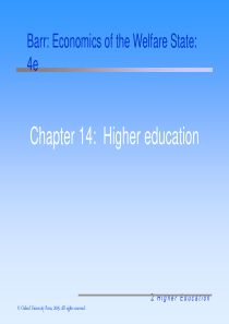 ch14Highereducation(福利经济学-牛津大学Barr)