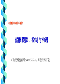 《薪酬与福利》薪酬预算、控制与沟通(45页)