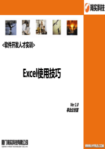 (软件开发人才实训)Excel使用技巧