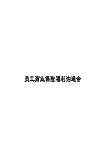 员工商业保险福利沟通会(ppt 35)