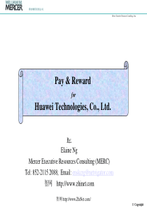 Mercer salary的人力资源薪酬设计方案