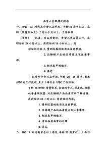 11-3.品管人员职撑说明书