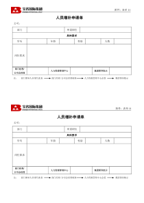 11人员增补申请单