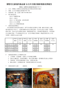 喜憨儿社会福利基金会台北市光复店重新装修成果报告