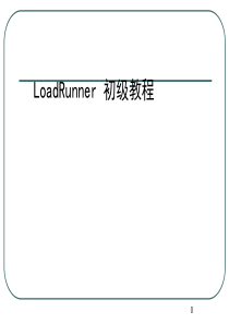 LOADRUNNER教程