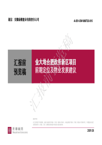 世联_金大地合肥政务新区项目前期定位及物业发展建议_157P