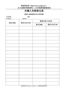 35关键人员缺席记录