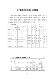 工资待遇规定