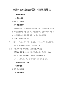 待遇支付流程（DOC13页）