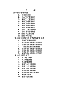 塑料厂员工手册