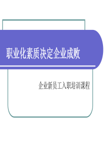 职业化素质决定企业成败-新员工培训(ppt 288) 