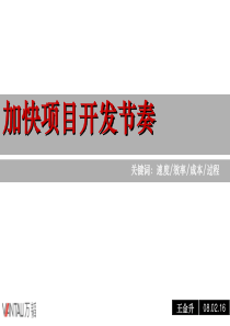 房地产开发加快项目开发节奏手段流程-10P