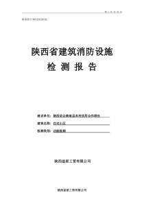 建筑工程消防设施检测报告