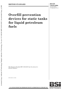 BS EN 13616-2004 液体石油燃料用固定罐的防溢出设备