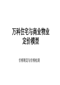 万科住宅与商业物业定价模型_36页