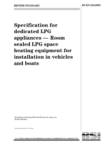 BS EN 624-2000 Specification for dedicated LPG app