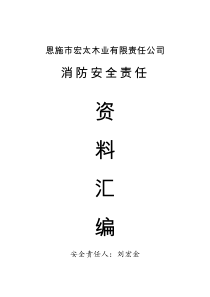 恩施市宏太木业有限责任公司消防资料