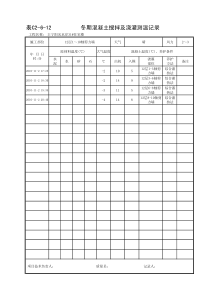 冬期混凝土施工资料√