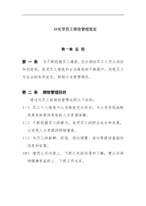 XX化学员工绩效管理规定