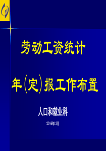 劳动工资统计年报工作布置