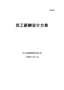 北大纵横—北京鲁艺房地产薪酬设计方案0813