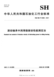 NBSHT 6036-2021 滚动轴承中润滑脂振动性能测定法