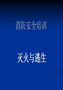 消防安全培训课件3(灭火与逃生)