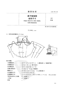 LN 8196-1965 中文版 滚子链链轮 齿形尺寸-标准分享网