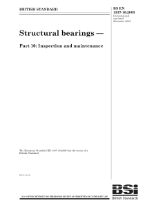 BS EN 1337-10-2003 Structural bearings. Inspection