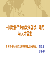 中国软件产业的发展现状、趋势与人才需求(1)