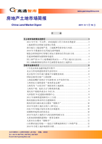 房地产土地市场简报(XXXX0116)