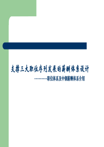 支撑三大职位序列发展的薪酬体系构建