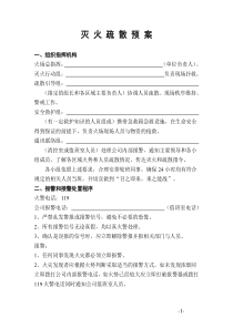 消防灭火预案