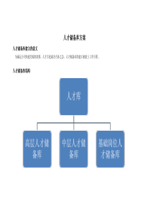 人才储备库方案(1)