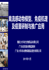 科技奖励申报(禽流感动物模型、免疫机理及疫苗研制