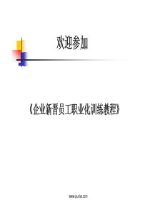 企业新晋员工职业化训练教程