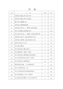 重点单位消防档案模板