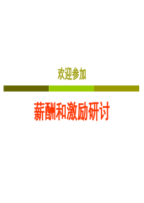 薪酬和激励研讨(简单)