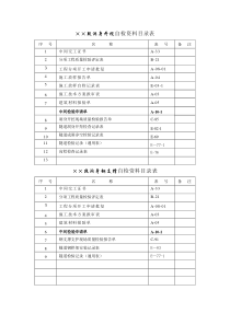 隧道施工资料排序