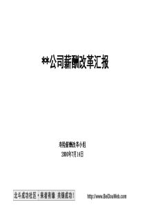 麦肯锡平安保险薪酬改革咨询报告（PPT33页）