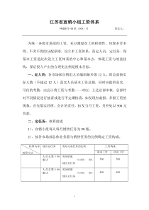 （09）江苏省宣销小组工资体系